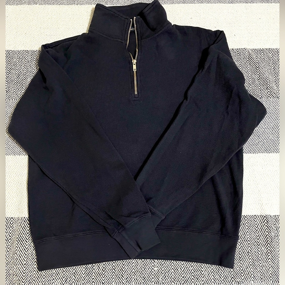 Brandy Melville navy quarter zip